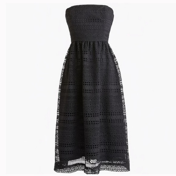 J. Crew Dresses & Skirts - NWT J Crew Lace Strapless Dress Mixed Lace Size 12